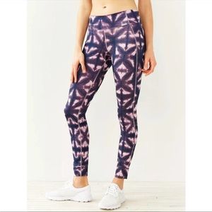 Patagonia Capilene Silkweight patterned womens workout tie dye leggings large